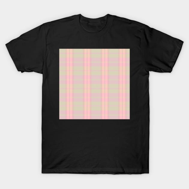 Pastel Aesthetic Daviana 2 Hand Drawn Textured Plaid Pattern T-Shirt by GenAumonier